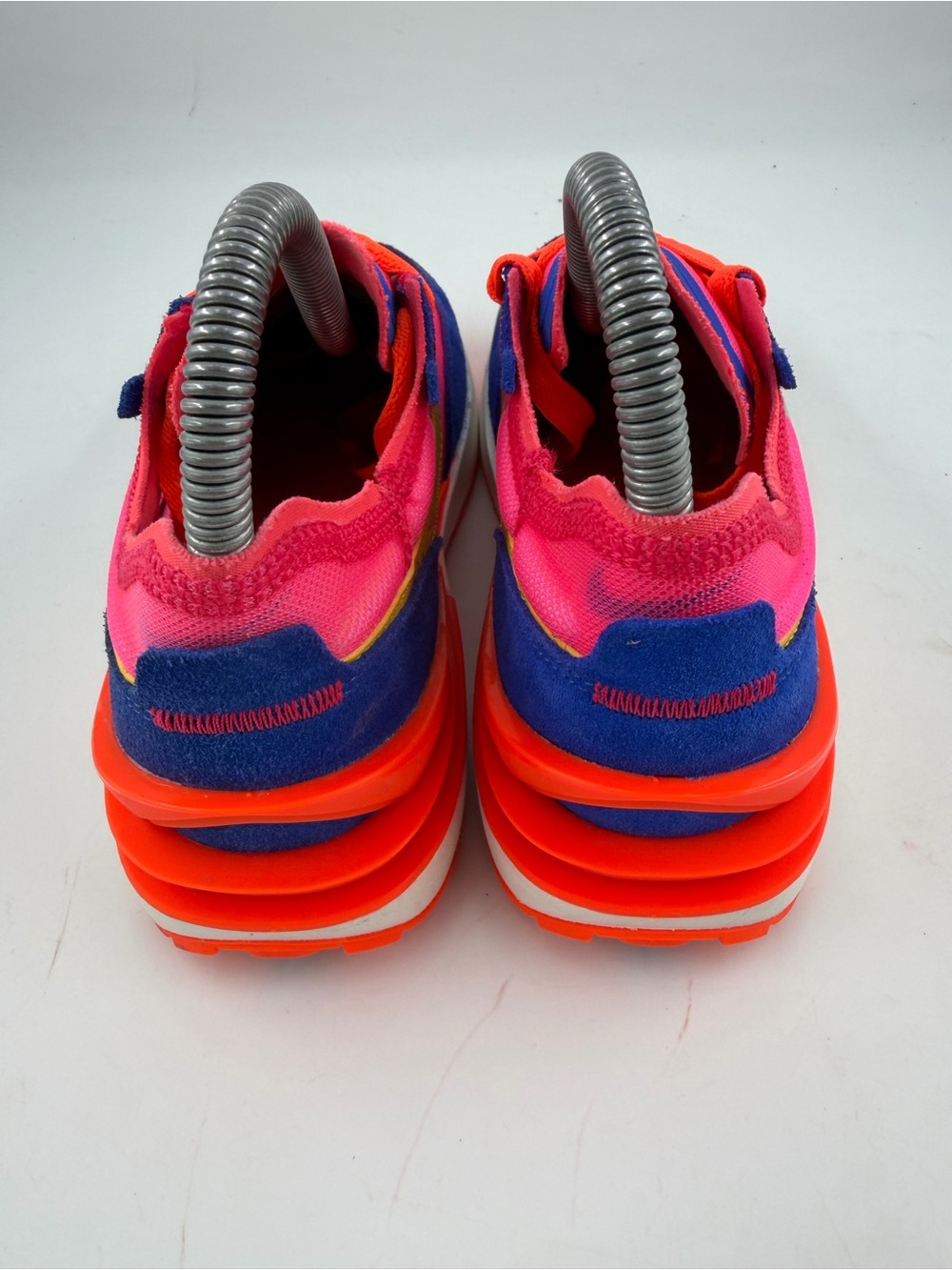 Nike Women’s Waffle One -SZ 6- Bright Citron Hyper Pink Trainers Shoes Sneakers - Picture 4 of 14
